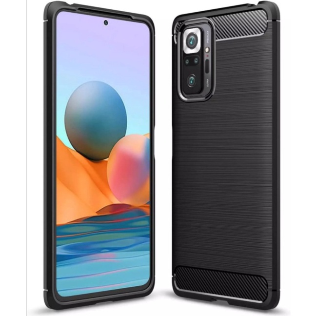 CASE SLIM FIT CARBON IPAKY XIAOMI REDMI NOTE 10 PRO SOFTCASE - FA