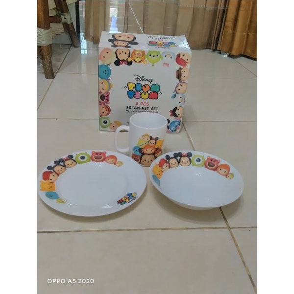 3pcs Disney breakfast set "tsum-tsum"