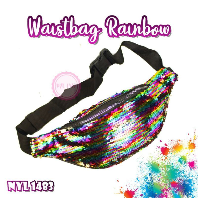 Waistbag Anak &amp; Remaja Sequin Terbaru / Tas Pinggang Anak &amp; Remaja Perempuan / Tas Waistbag Anak &amp; Remaja Sequin Bling-bling