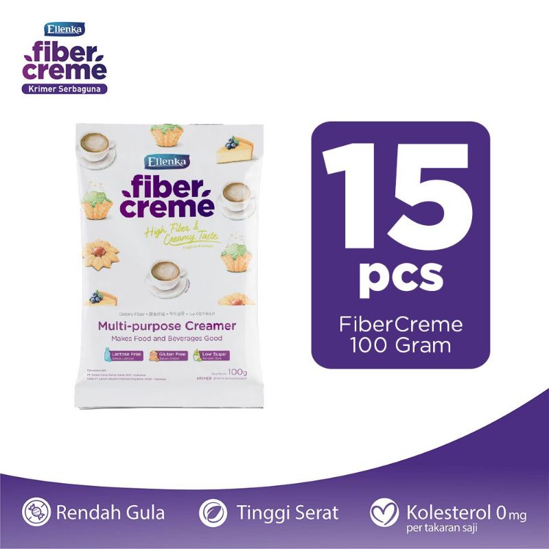 15 x FiberCreme Sachet 100gr Free Goodie bag Fibercreme