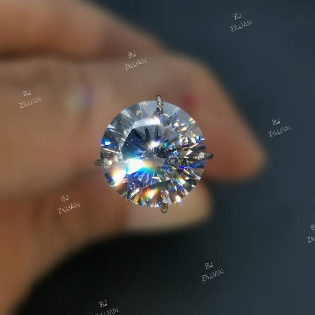 8MM 16 Heart And Arrow Simulant Diamond Cubic Zirconia A6 Quality Real Pic - Round