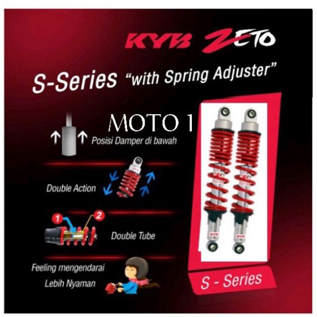 SHOCKBREAKER KYB-ZETO - ZT1070 S-SERIES - 280 EMPUK - JUPITER Z/ Z1/VEGAR/ VEGA ZR