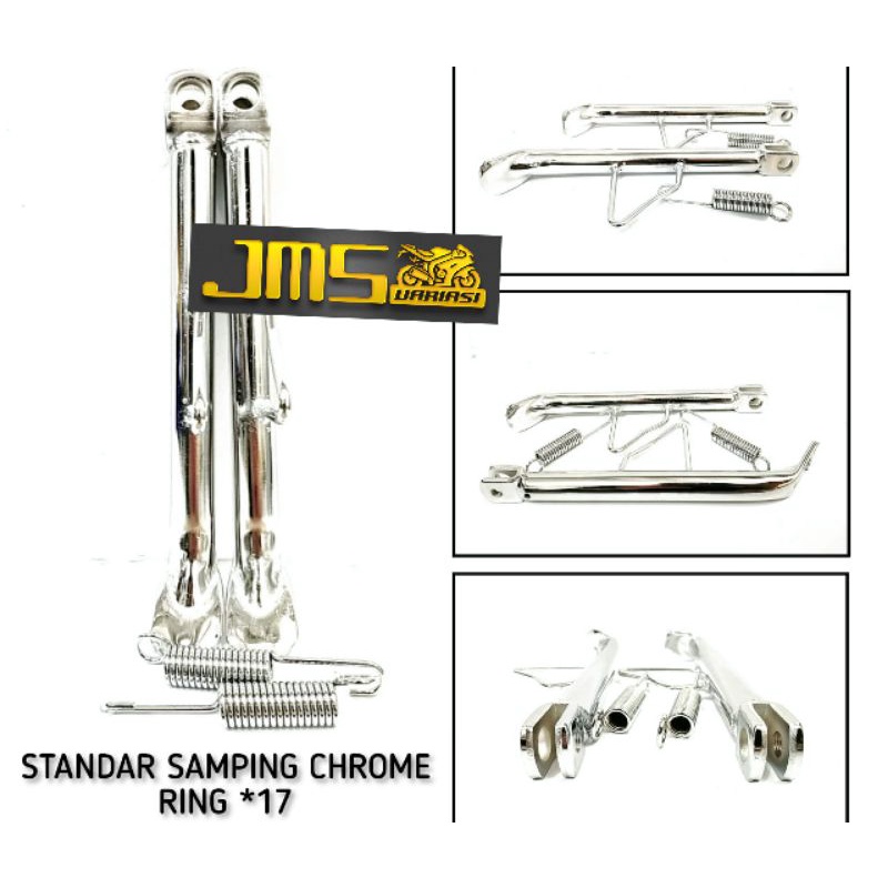 standar samping crome ring 17 Mio soul mioj miom3 soul gt beat vario125/150 Scoopy genio supra blade supra fit vega jupiter mx