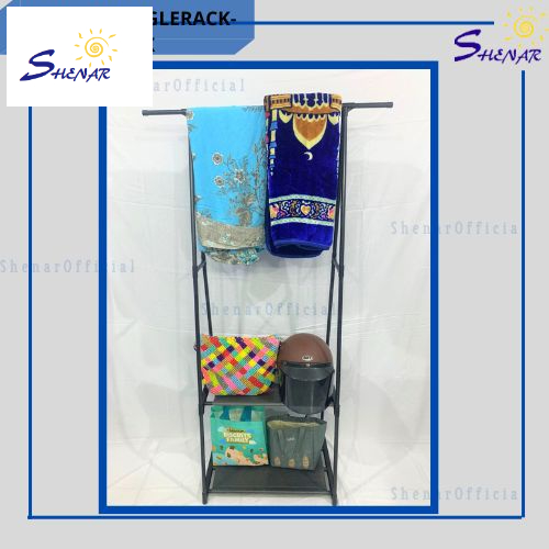 (2KG) SHENAR TRIANGLE CLOTH RACK / NOAH RACK / STAND HANGER / RAK GANTUNG / RAK GAMIS  / RAK HANGER / RAK BAJU / RAK SERBAGUNA / RAK DENGAN RODA