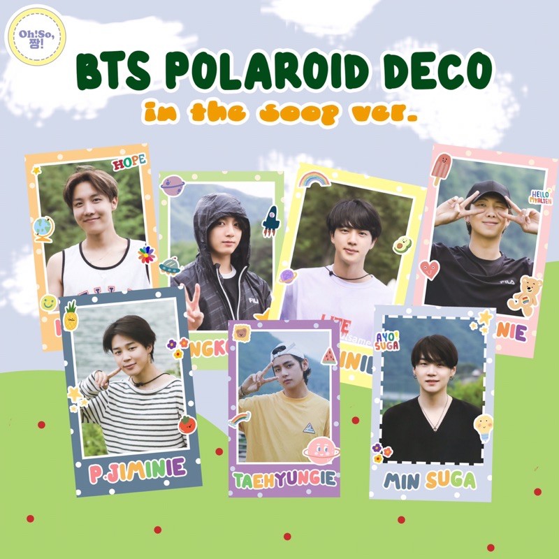 BTS IN THE SOOP POLAROID PHOTOCARD DECO