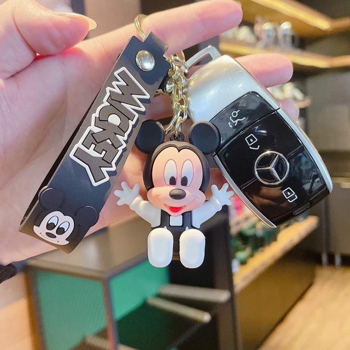 Gantungan Kunci Bentuk Mickey / Minnie Mouse Disney Untuk Hadiah Anak