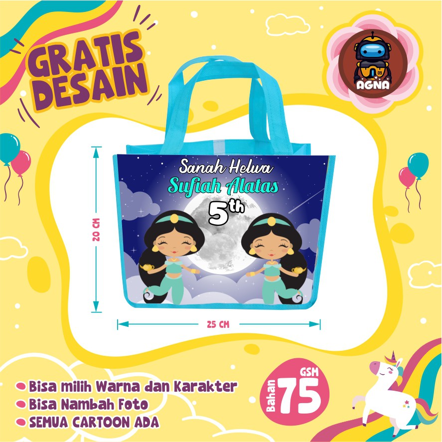 

TAS ULTAH TERMURAH / TAS ULTAH ANAK/ GOODIE BAG JASMIN
