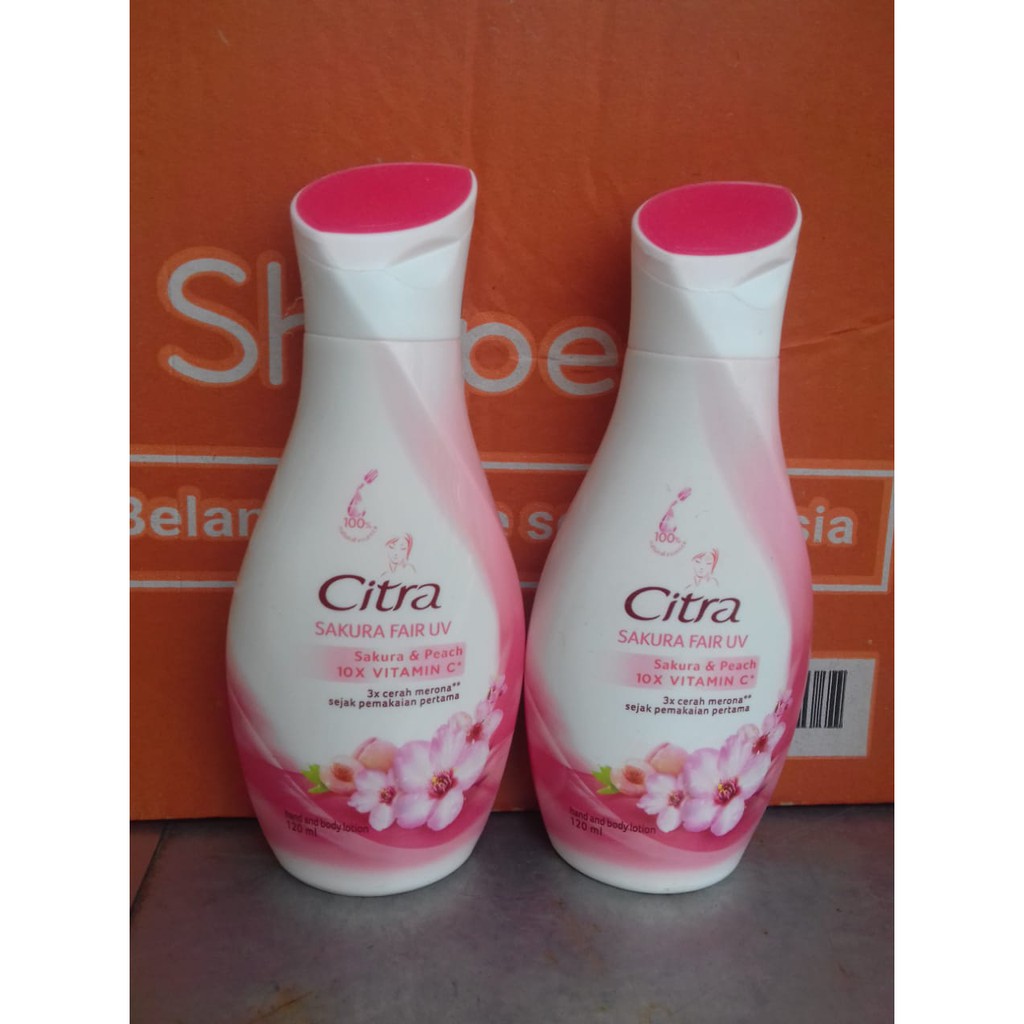 Citra hand body lotion sakura fair uv