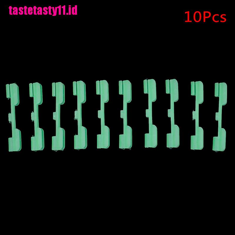 【TTID】10 Pcs Night Fishing Rod Tip Light Holder Clip Fishing Rod Fluorescent St