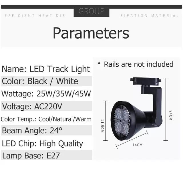 Lampu LED Spot PAR 30 Spot Light Sorot 35 W 35Watt 35 Watt Garansi