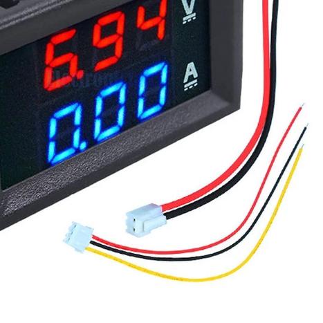 Digital Volt Ampere Meter 100V 10A Voltmeter Ammeter Tegangan Arus DC