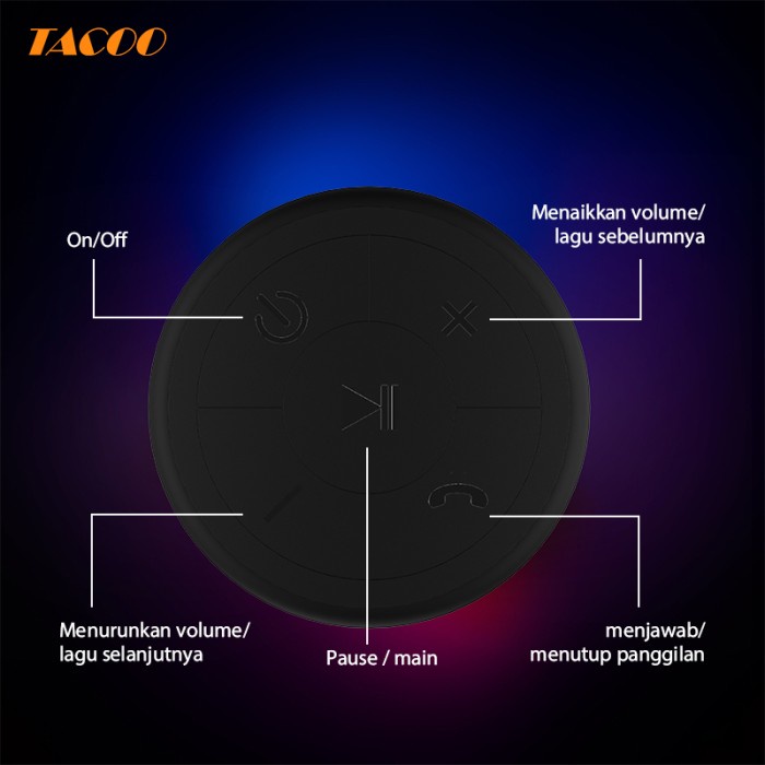 TACOO Bluetooth Speaker TAP5611 1200mAh Deep Bass Hi-Fi Sound Portable