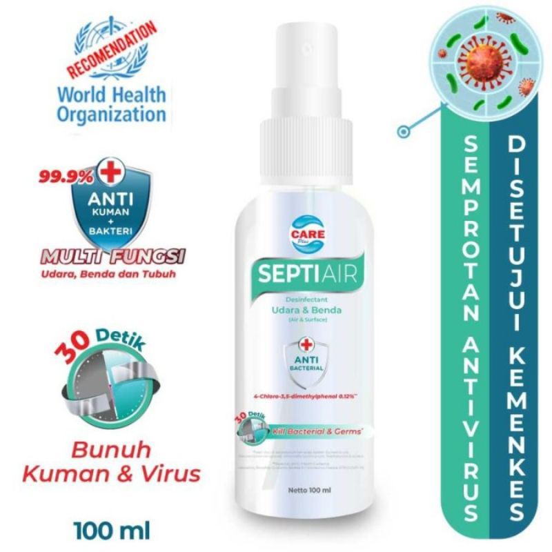 Septiair 100ml / Septi air /cairan desinfektan / anti virus
