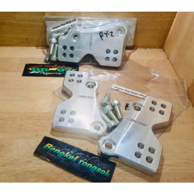 adaptor breket raiser footstep underbone ninja rr ss zx bisa semua model underbone model bpro not dk