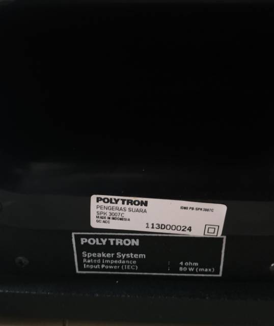 Subwoofer passif Polytron XL 3007