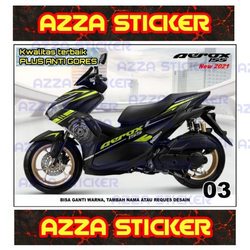 Sticker decal Yamaha Aerox 155 2021 Full Body decal Yamaha Aerox 155 2021 Full body 03