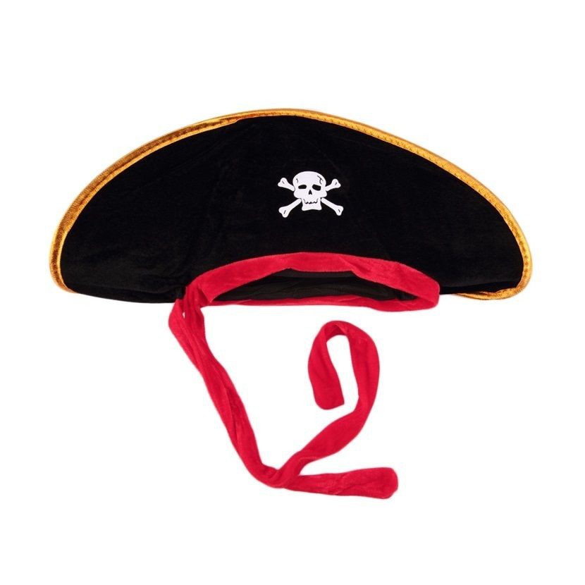 Pirate Captain Hat Skull Topi Bajak Laut halloween jack sparrow