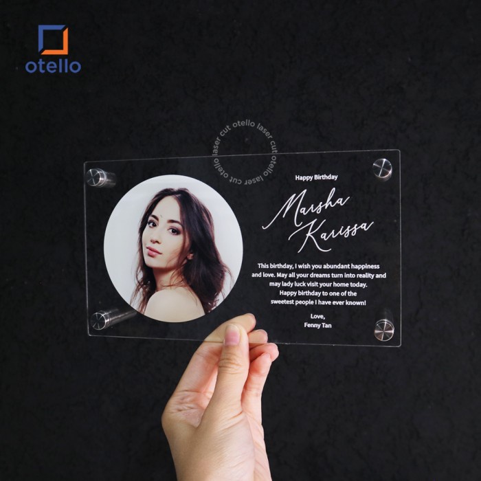 Custom Standing Photo Frame Cetak Foto Akrilik Album Bingkai Hadiah