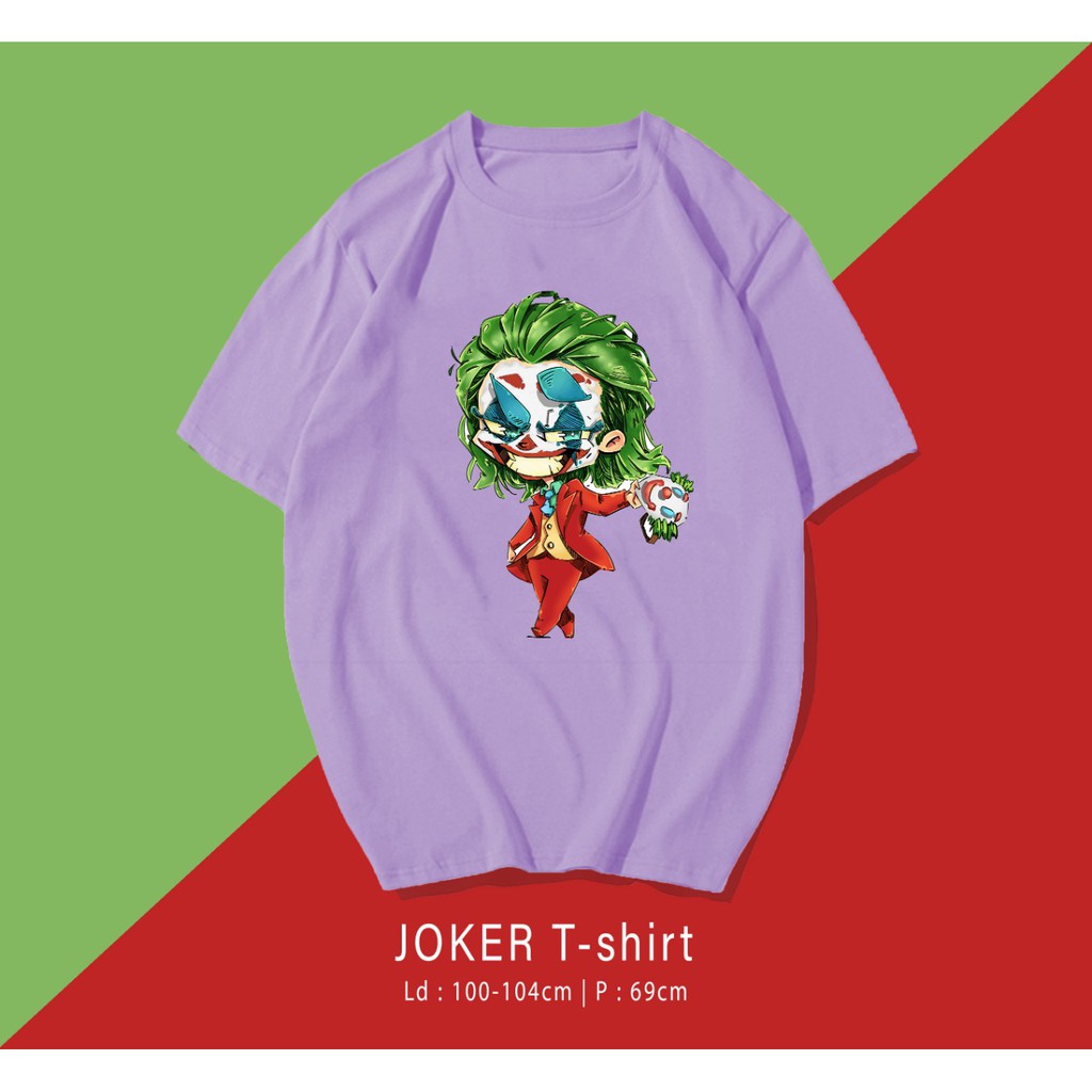 JOKER CARTOON TERMURAH BAJU KAOS KATUN WANITA/ PRIA UNISEX LENGAN PENDEK / TUMBLR TEE