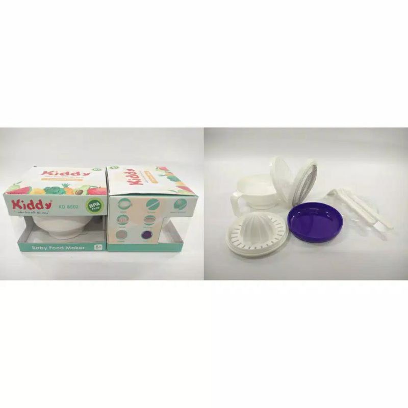 KIDDY Food Maker MPASI baby Set 7 in 1 perlengkapan MPASI Grinding Set Alat Pengolah MPASI GRINDER KIDDY Baby Food Maker MPASI baby set 7 in 1 , Perlengkapan MPASI, GRINDING SET alat Pengolah MPASI