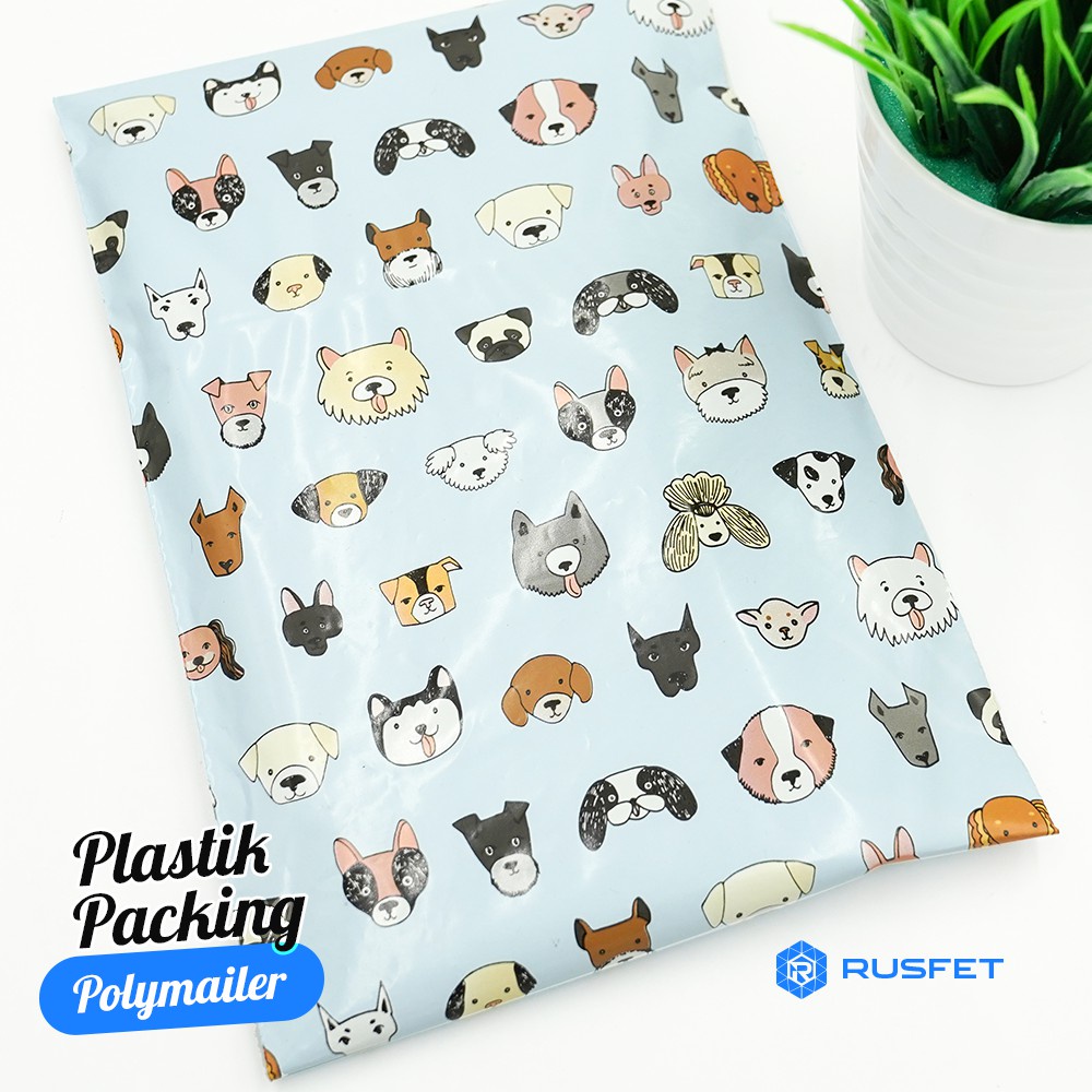 Polymailer | Plastik Packing | Plastik Packing Online | Motif Dog Paradise