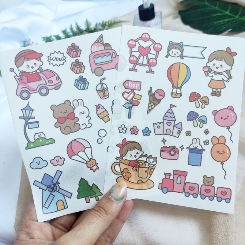 

Stiker Journal DIY Stiker Lucu Aesthetic Dekorasi Buku