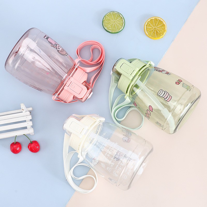 ❤️ SUHU ❤️ BOTOL MINUM 2 LITER 2000ML GEMOY 1.3 LITER 1300ML STICKER 3D MOTIVASI VIRAL GRADIASI PASTEL PENANDA WAKTU QUITFIT