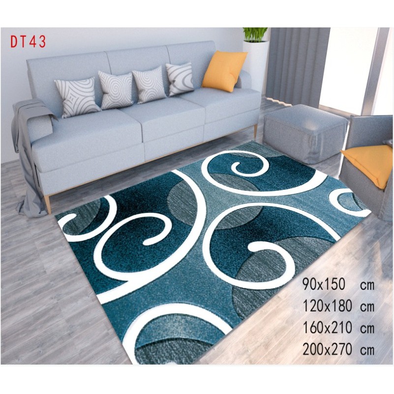 Karpet Lantai Bulu Permadani Ruang Tamuanti Slip Ukuran 160Cm X 210Cmoh