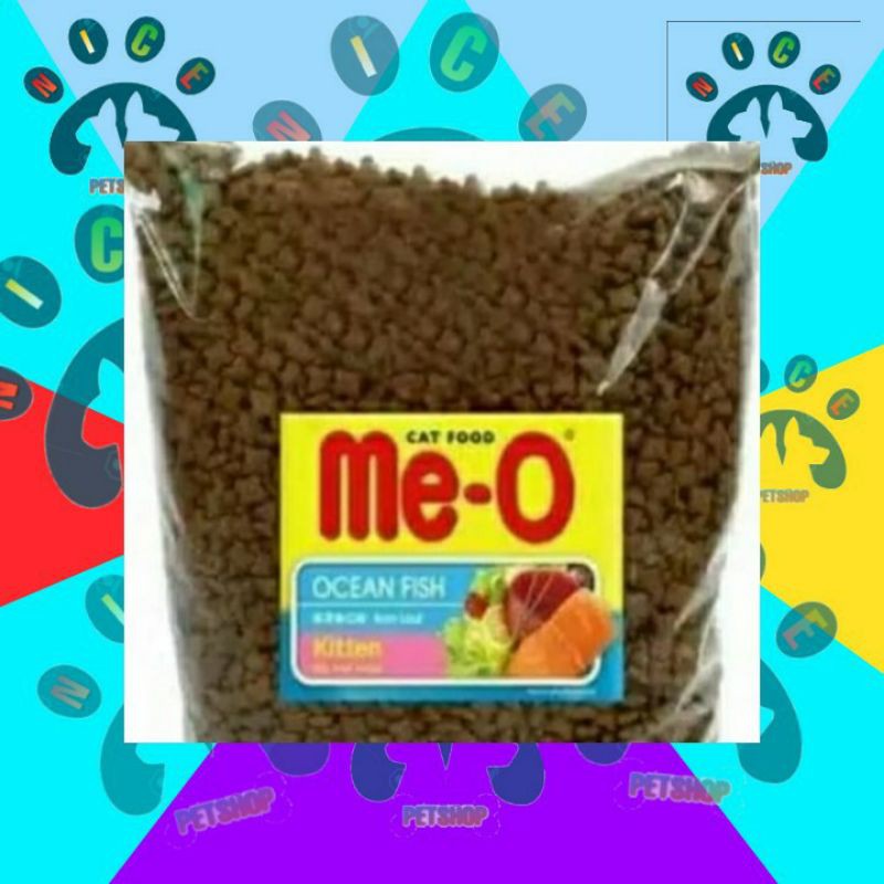 Meo Kitten Repack 1 kg Makanan Kucing Me-O kitten Kemasan 1 kg