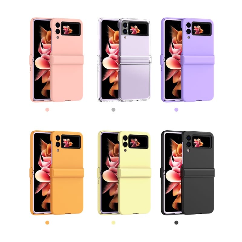 Hard Case Premium Matte Samsung Galaxy Z Flip 5  Flip 4 Flip 3 5G With Mid Cover / Cover Tulang Tengah / Full Cover