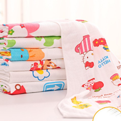 [WW 5] HANDUK MANDI BAYI ANAK BAHAN KAIN LEMBUT MENYERAP AIR KARAKTER