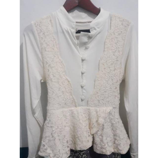 preloved Long dress brokat/gamis brokat muslim