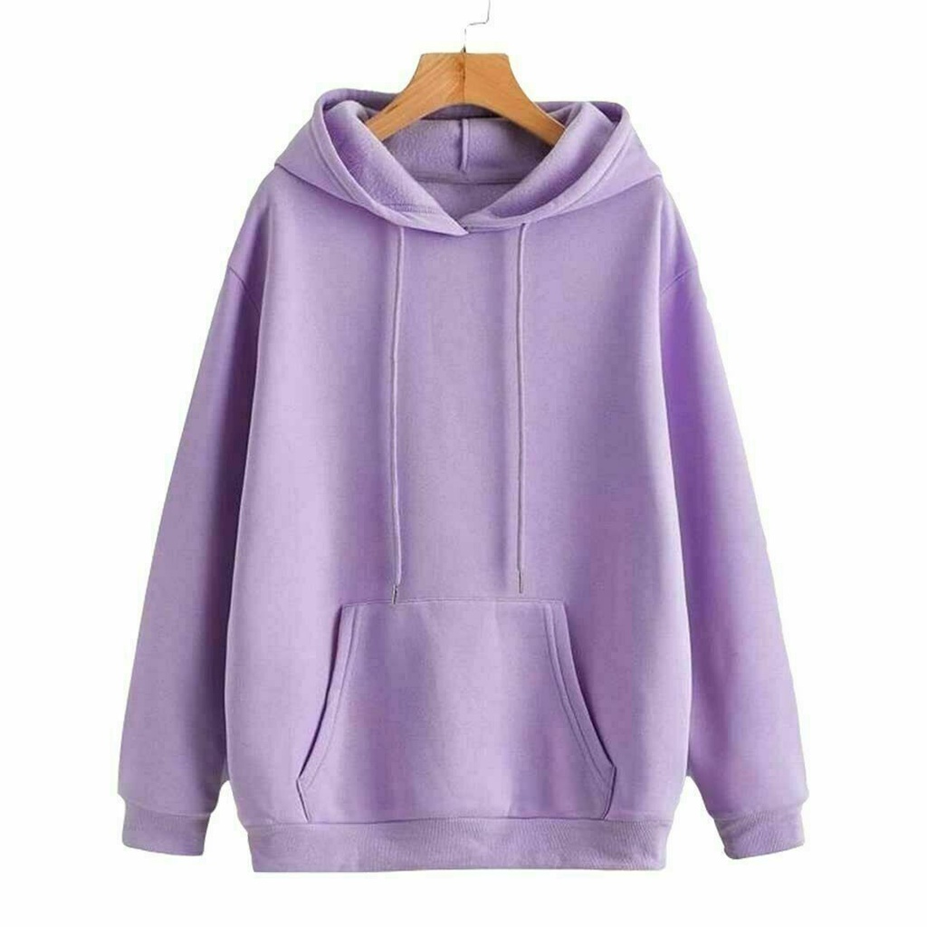 Sweater Hoodie Polos Jumper Pria Wanita Ukuran S M L