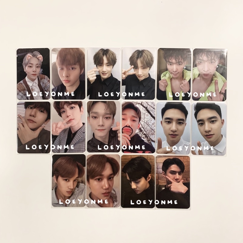 (Sharing) EXO 2019 ACE MEMBER KIT Photocard only (Xiumin / Suho / Lay / Baekhyun / Chen / D.O. / Kai