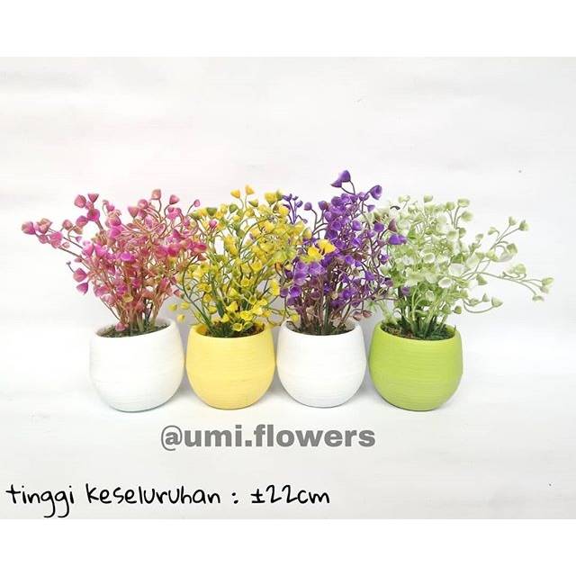 Daun juntai artificial pot bulat