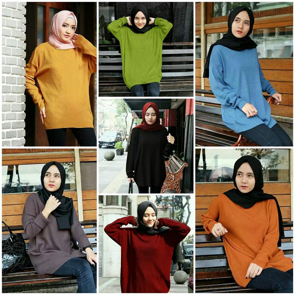 DISKON!! BOXY JUMBO - sweater wanita -  rajut murah