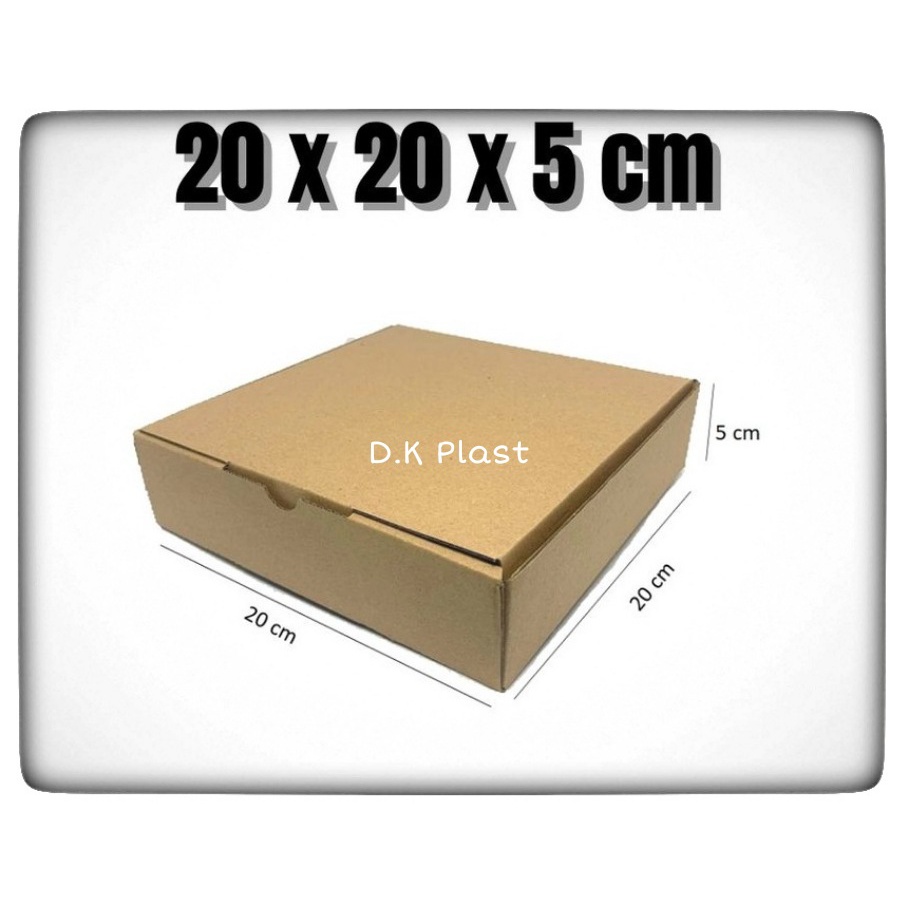 

ISI 10 PCS Kardus / Box / Karton uk 20x20x5 Polos Baru untuk box pizza kotak aksesoris
