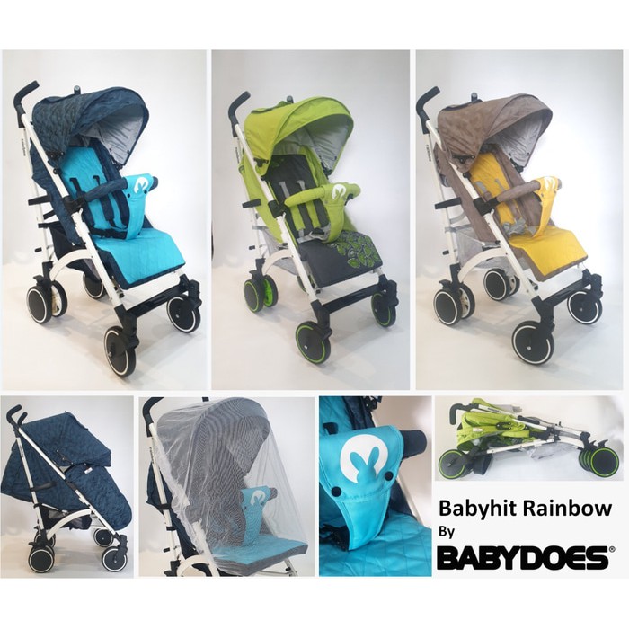 stroller babyhit rainbow babydoes rainbow kereta bayi baby does
