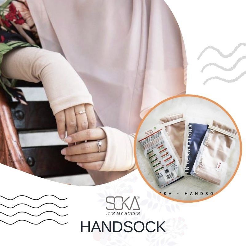 SOKA DEKER TANGAN WANITA PANJANG PENDEK HIJAB PREMIUM UKURAN M L WARNA COKLAT HITAM MANSET LENGAN MU