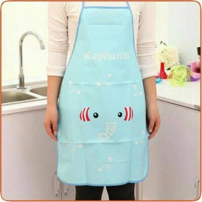 Apron Celemek Barista Barber Pelayan Cafe Masak GO930 Celemek / Apron Masak Karakter, Doraemon Hel
