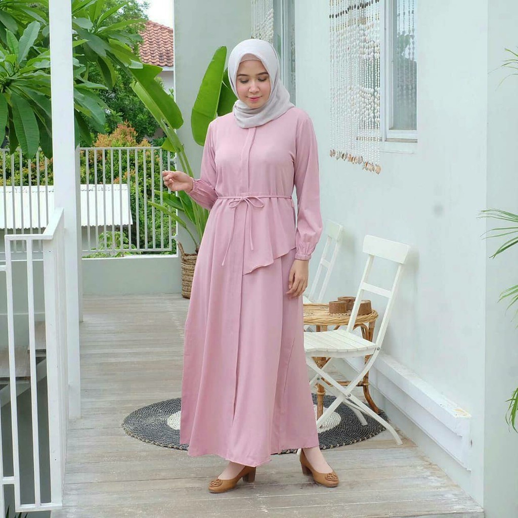 Gamis Trendi 2022/Mahesa Maxi Dress/Gamis wanita murah/Gamis kekinian