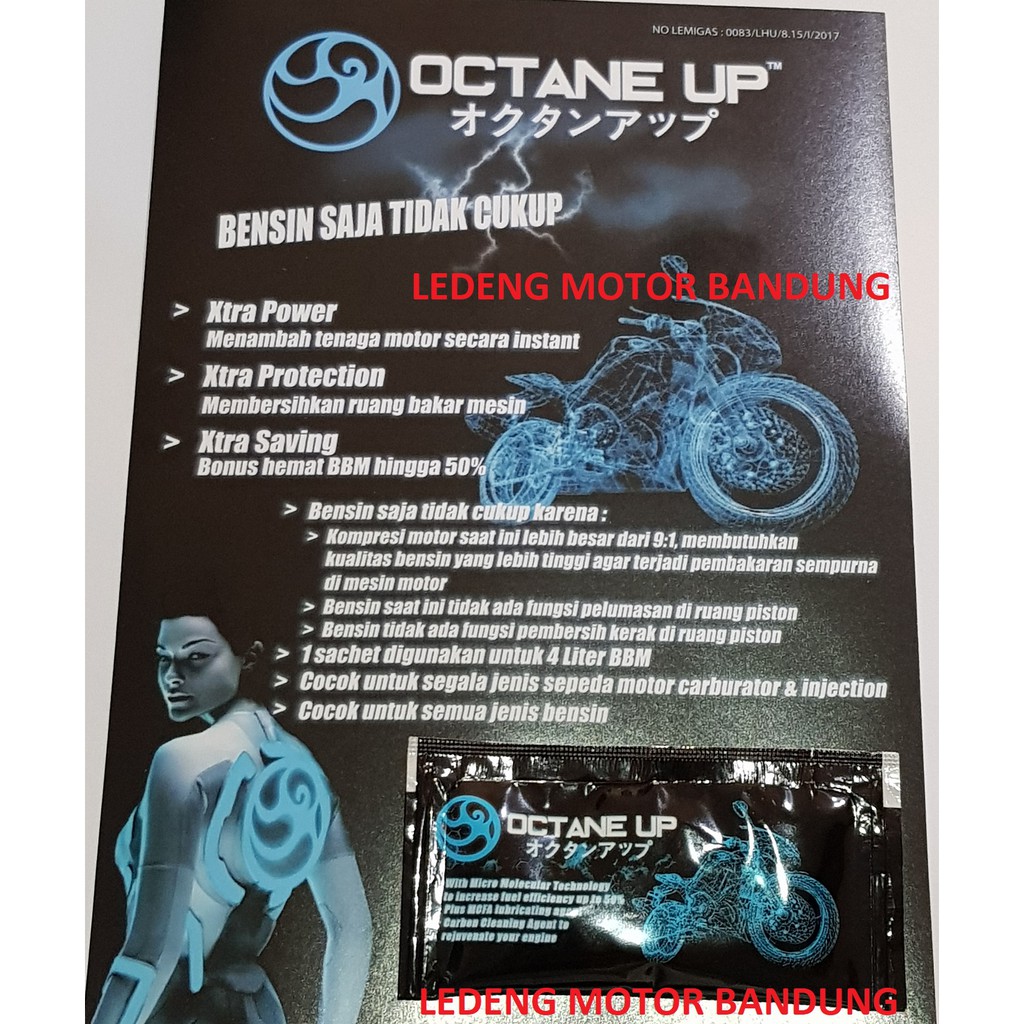 Sachet Octane Up Campur Bensin Pengemat BBM Mesin Motor Awet Bertenaga Booster