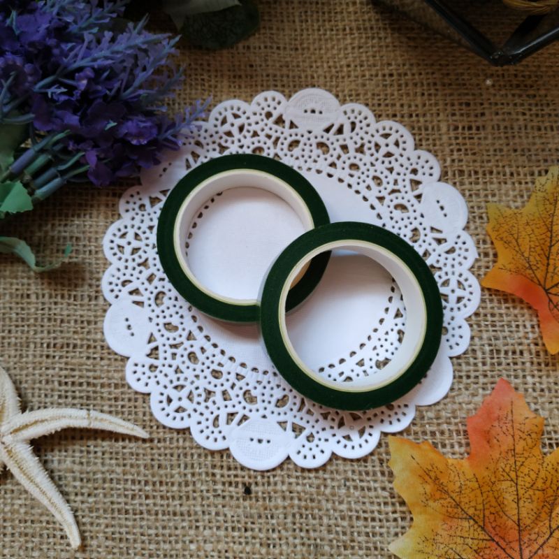 Floral tape 10 yard warna hijau / coklat