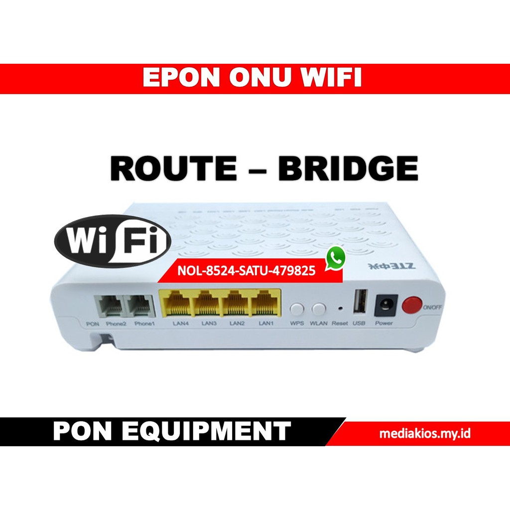 ONU 10 BIJI ZTE F460 WIFI MODEM ONT EPON