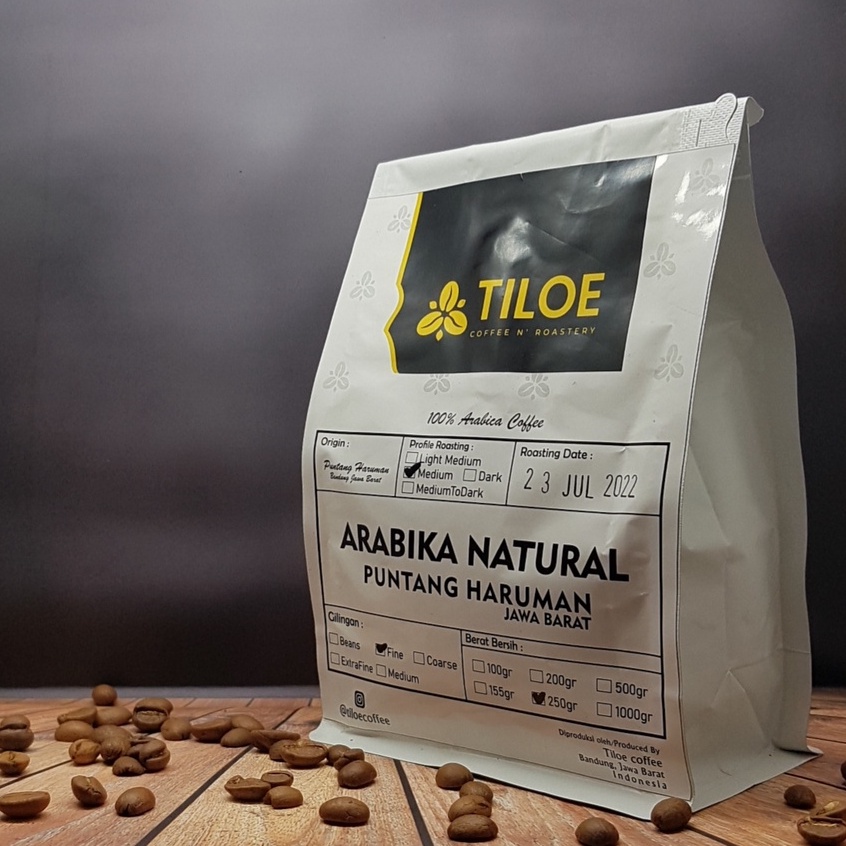 

Kopi Arabika Natural Puntang Haruman Jawa Barat Coffee Bubuk/Biji - 200gram