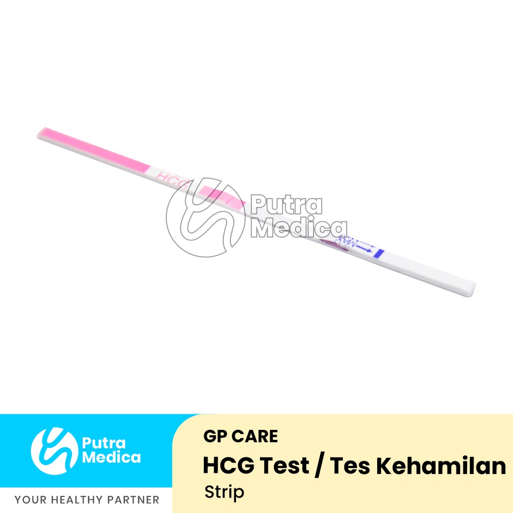 GP Care HCG Test Strip - 1 Pc / Alat Tes Hamil Kehamilan / Test Pack / Testpack / Tespack / Tespek / Tes Urine Urin Pregnancy