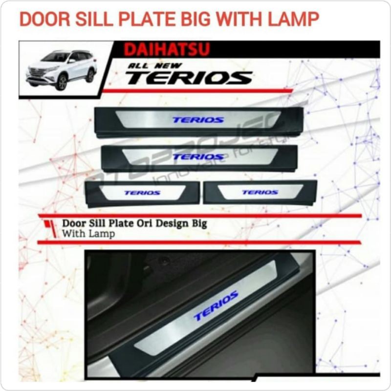 Sill Plate Samping Terios New 2018-ON With Lampu Merk Otoproject