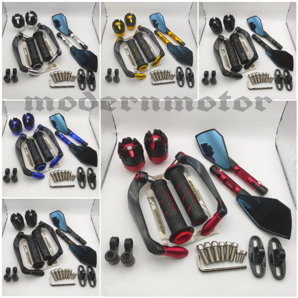 PROGUARD CARBON SABIT SPION MOTOR TOMOK V2 JALU AS RODA HANDGRIP DOMINOL ALLL MOTOR UNIVERSAL