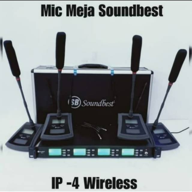 Jual Mic Wireless Podium Soundbest Ip Conference Mic Meja Wireless Uhf Shopee Indonesia