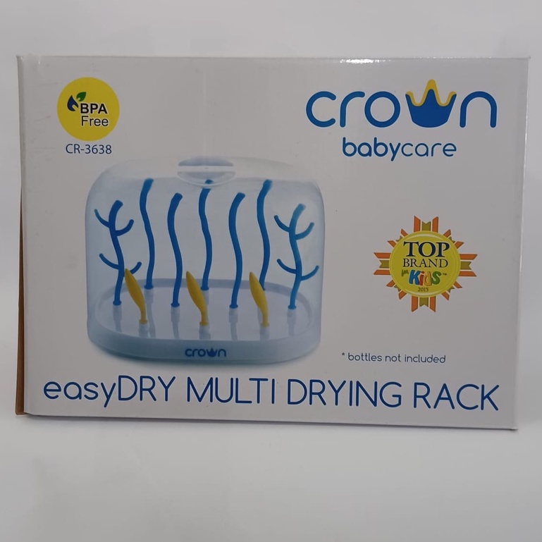 Rak Botol Susu Bayi CR 3638 CROWN BABY CARE EASY DRY rak pengering tirisan drying rack milk bottle